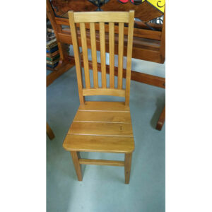 Cadeira Alema Com Assen To Ripado Em Madeira RÚstico De DemoliÇÃo