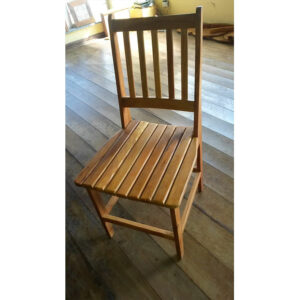 Cadeira Ana Hickman Ripadas Abertas Em Madeira RÚstico De DemoliÇÃo