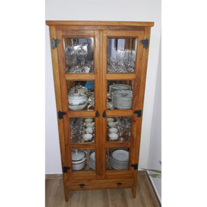 Cristaleira EstaÇÃo Em Madeira RÚstico De DemoliÇÃo