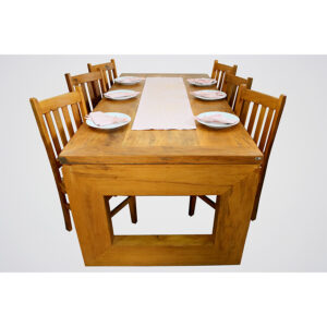 Mesa Dakota 2 Em Madeira RÚstico De DemoliÇÃo