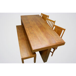 Mesa PÉs Invertido Em Madeira RÚstico De DemoliÇÃo