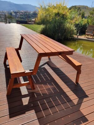 Banco em Madeira Maciça de Demolição 005