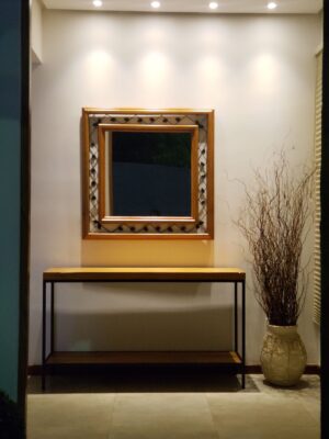 Espelho em Madeira Maciça de Demolição 001