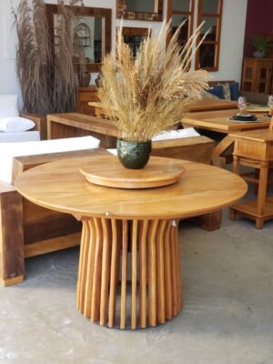 Mesa de Madeira Redonda 017
