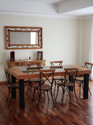 Mesa de Madeira e Aço Carbono 003