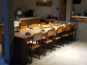 Mesa de Madeira e Aço Carbono 020